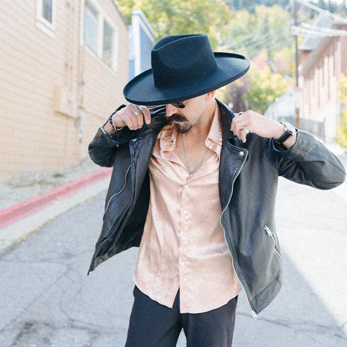 Five Points Wide Brim Fedora Hat – Black